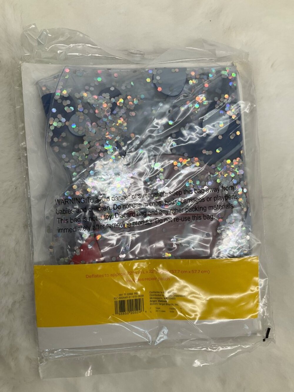 Sun Squad Split Ring Glitter Swim Tube Puppy Dog Float NEW - Picture 3 of 3